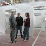 <strong>El intendente Guillermo Britos recorrió las instalaciones del Patio Pádel, donde se están construyendo 12 oficinas municipales</strong>