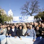 Kicillof participó de la marcha en apoyo a Cristina Fernández de Kirchner