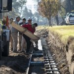 La Municipalidad de Rivadavia comenzó con la obra de cordón cuneta en Fortín Olavarría 