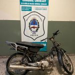 SE DETUVO UN MENOR DE EDAD QUE HABIA SUSTRAIDO UNA MOTOCICLETA