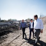 <strong>Kicillof recorrió obras hidráulicas en los municipios de Luján y Mercedes</strong>