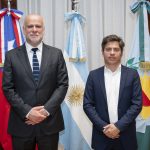 Kicillof se reunió con el ministro del Interior de Chile Álvaro Elizalde